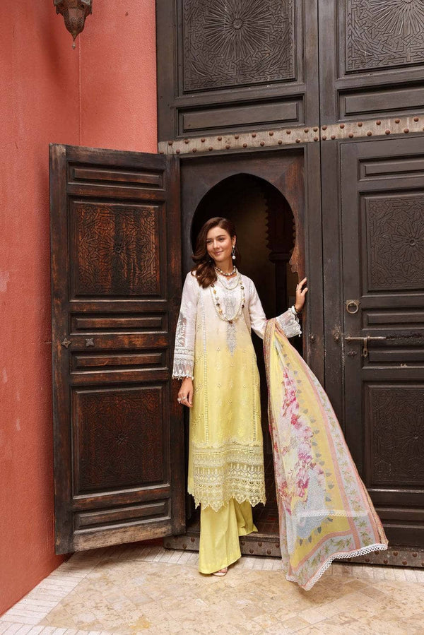 Saadia Asad Chikankari Lawn/7 A/Chiffon Dupatta