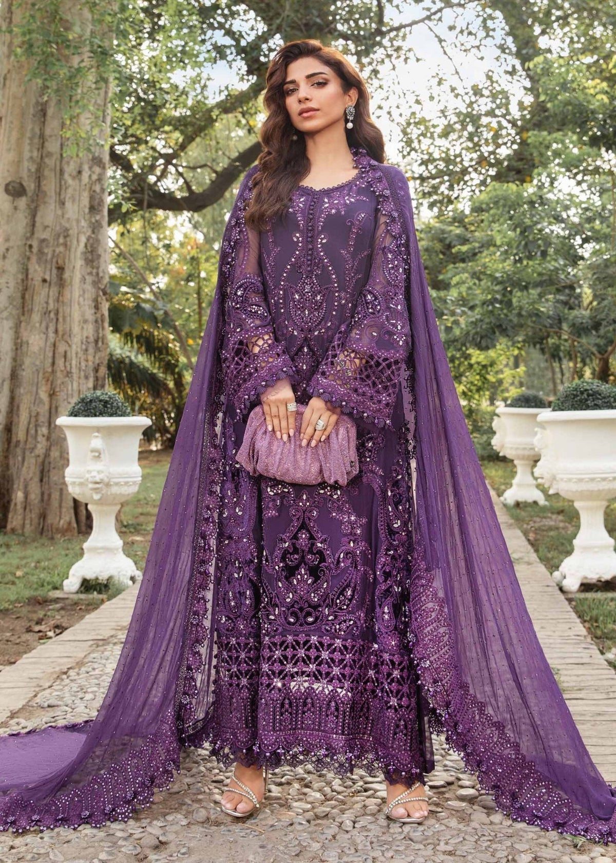 Embroidered Chiffon Suit | MPC-102