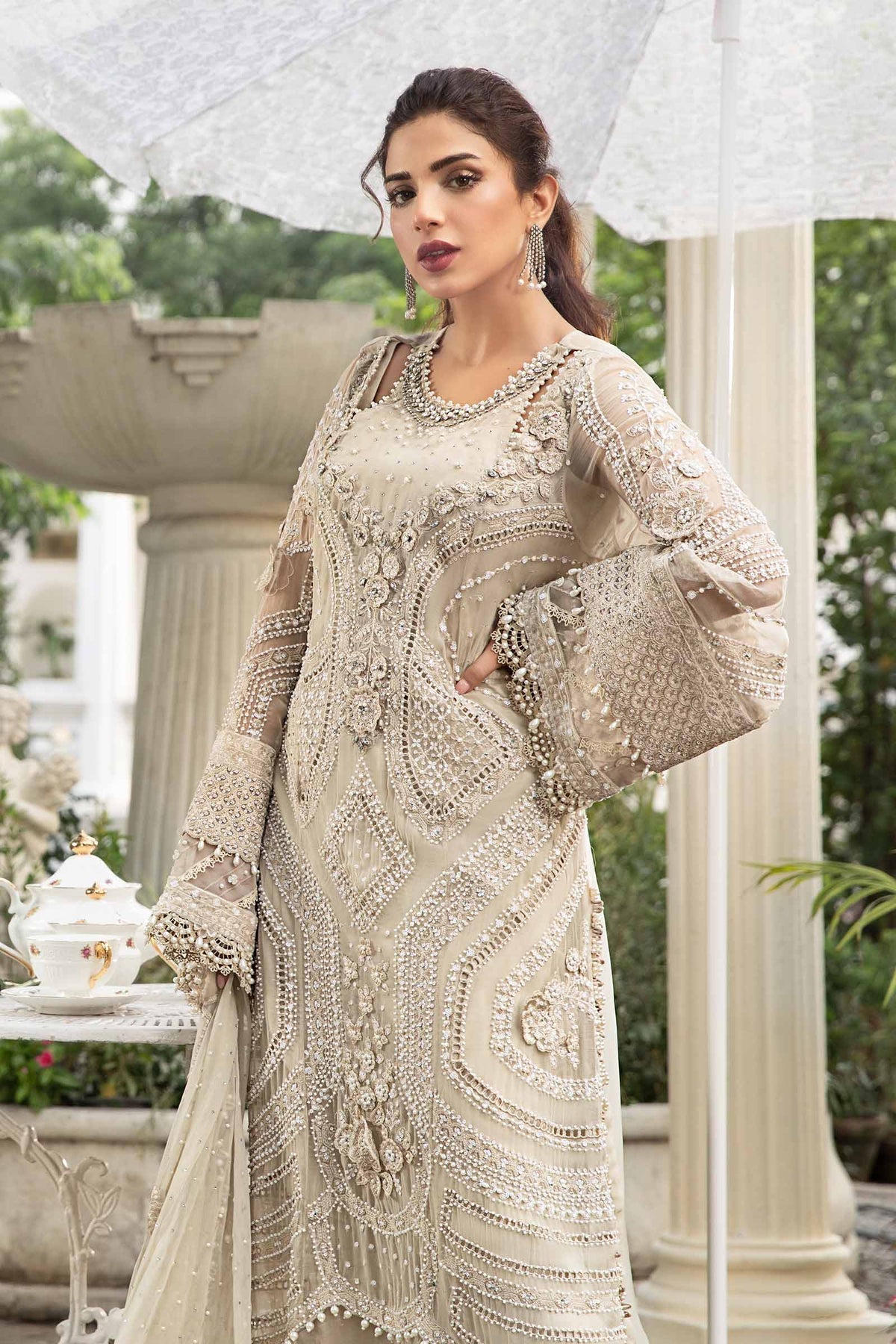 Embroidered Chiffon Suit | MPC-104