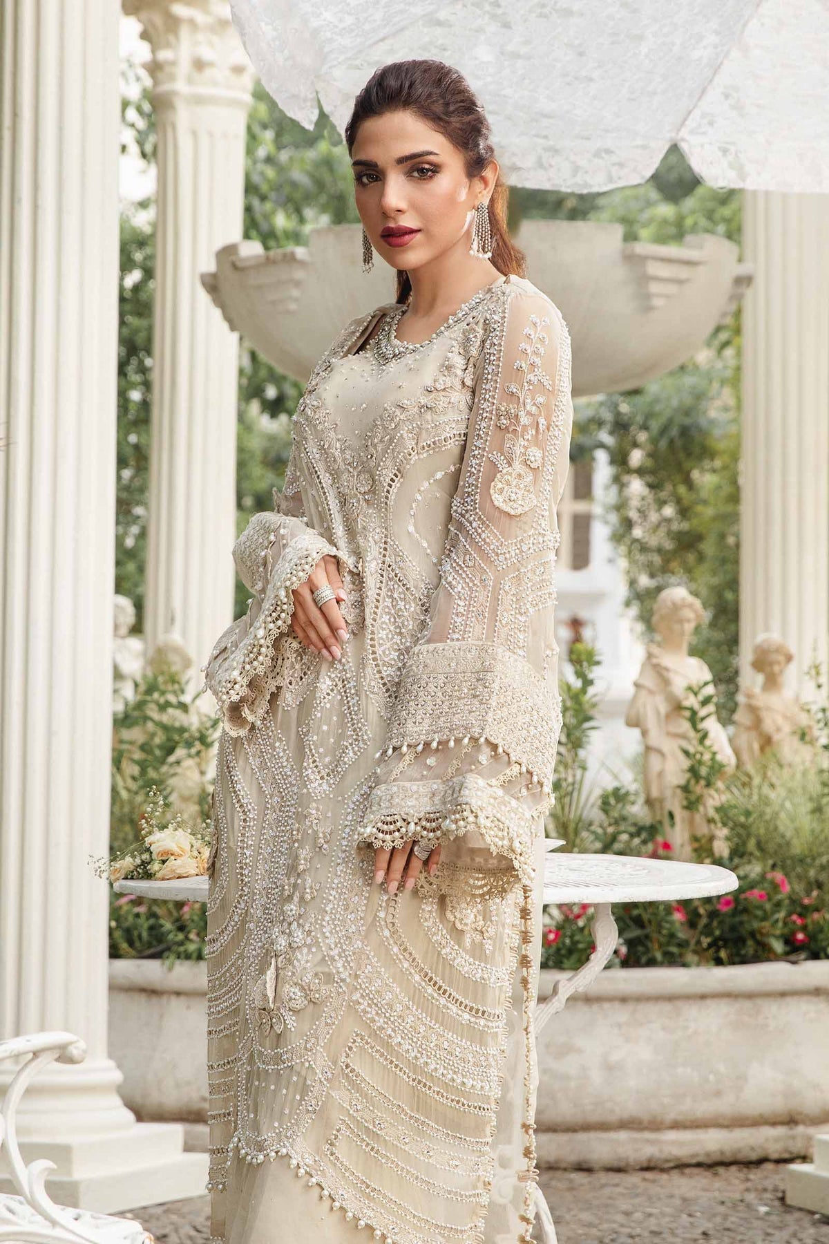 Embroidered Chiffon Suit | MPC-104