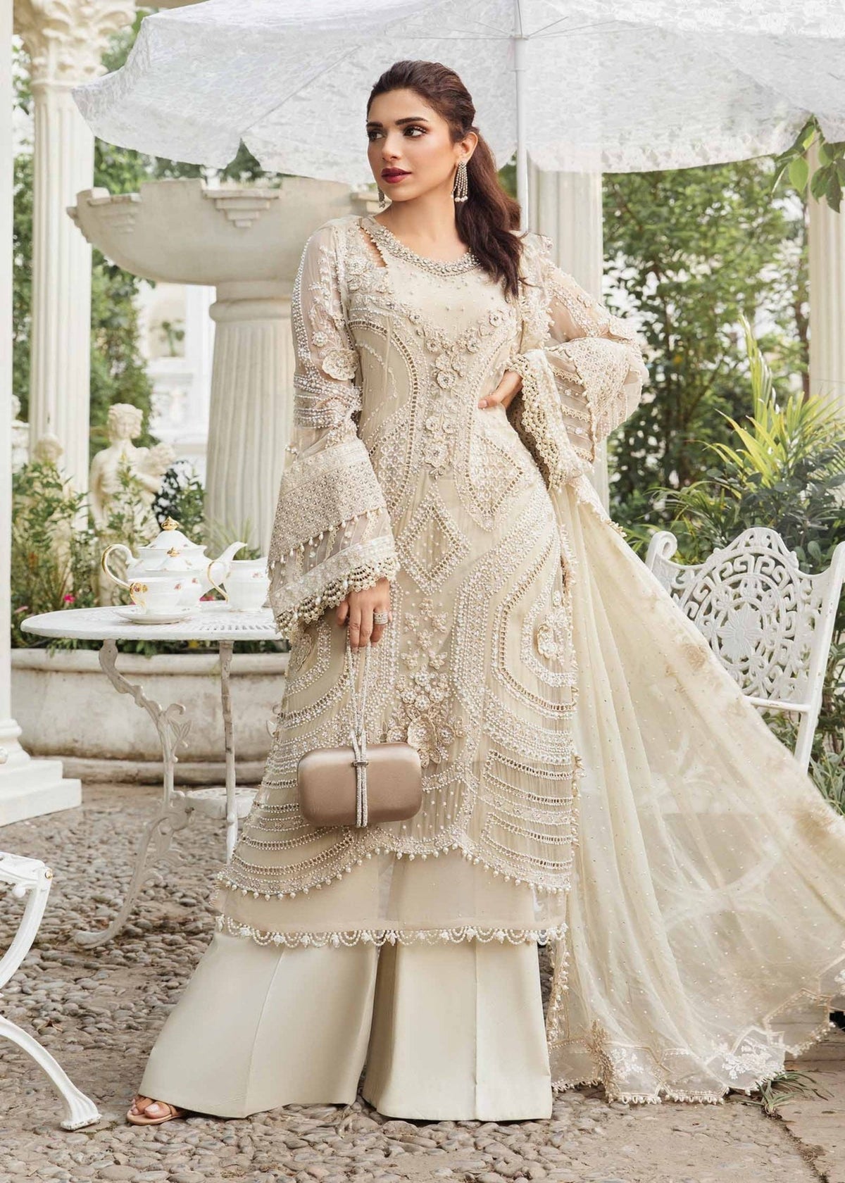 Embroidered Chiffon Suit | MPC-104