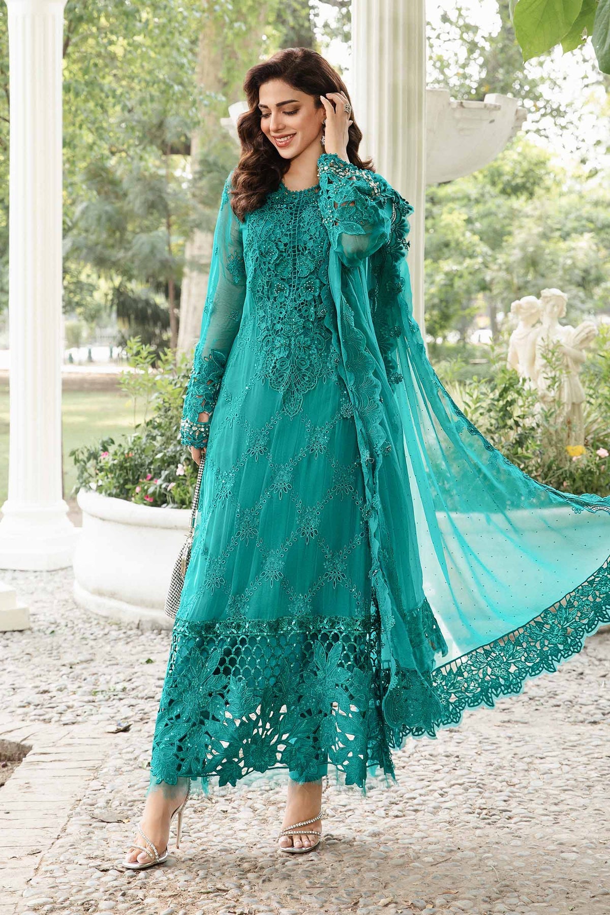 Embroidered Chiffon Suit | MPC-105