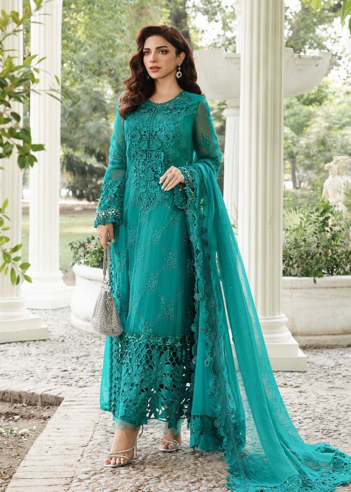 Embroidered Chiffon Suit | MPC-105