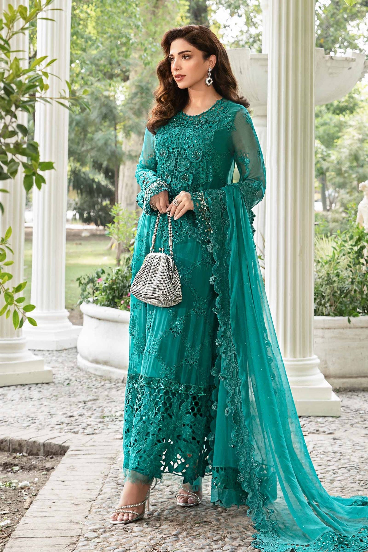 Embroidered Chiffon Suit | MPC-105