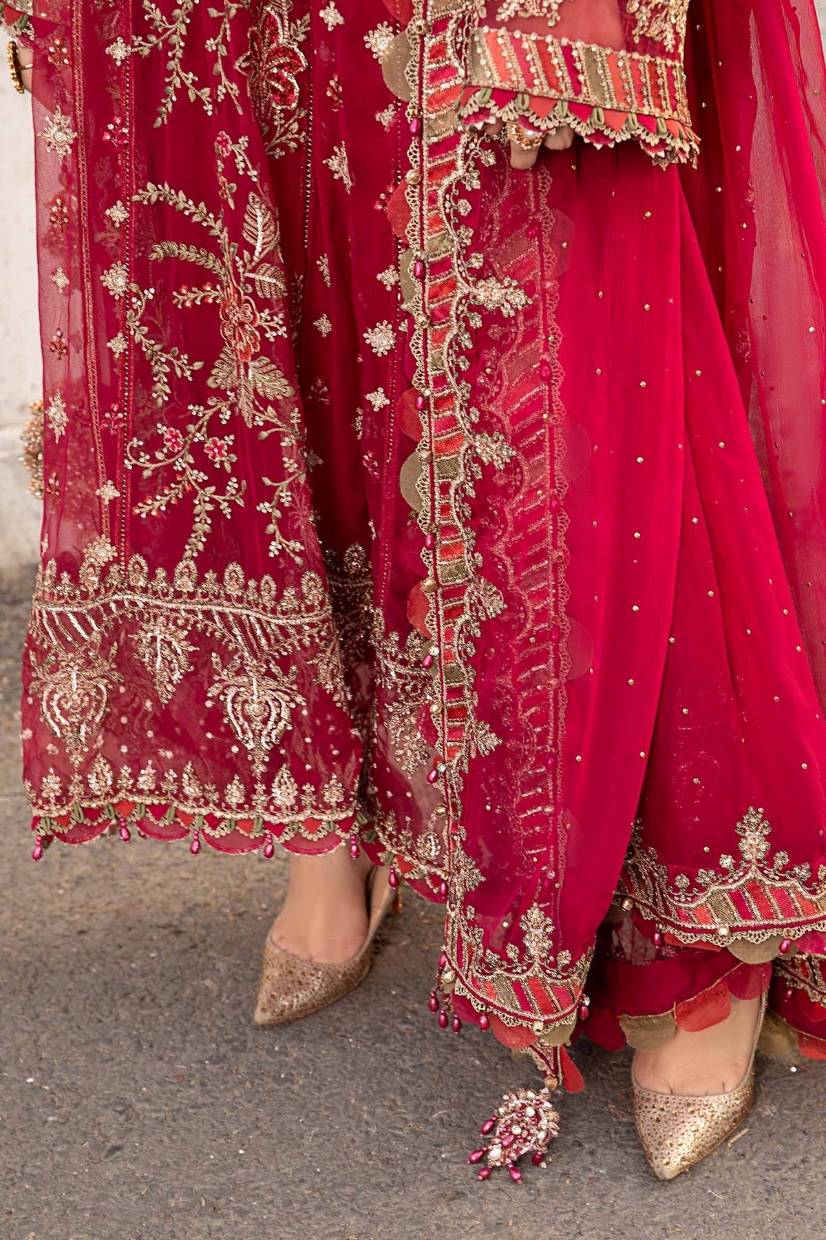 Embroidered Chiffon Suit | MPC-107