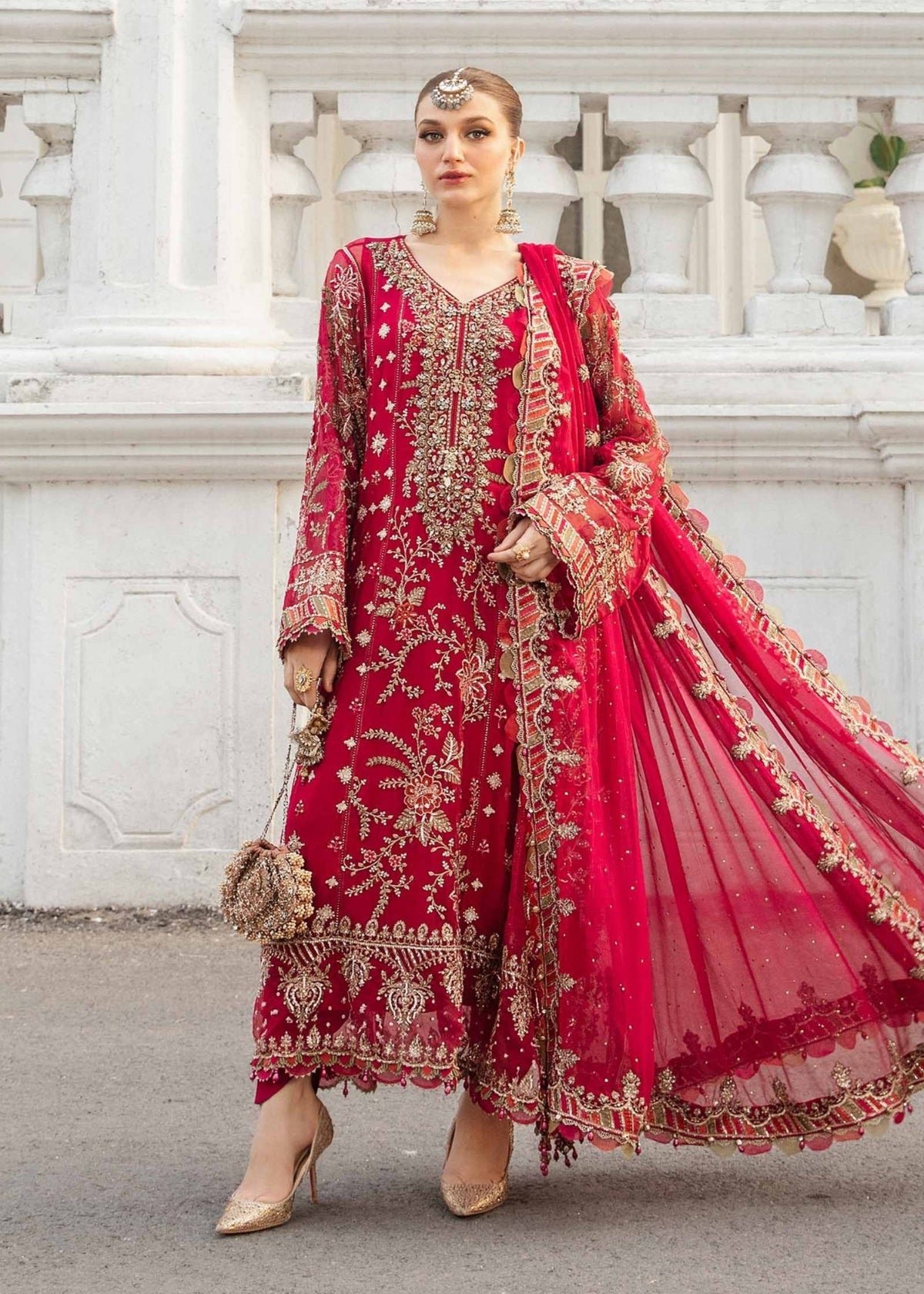 Embroidered Chiffon Suit | MPC-107