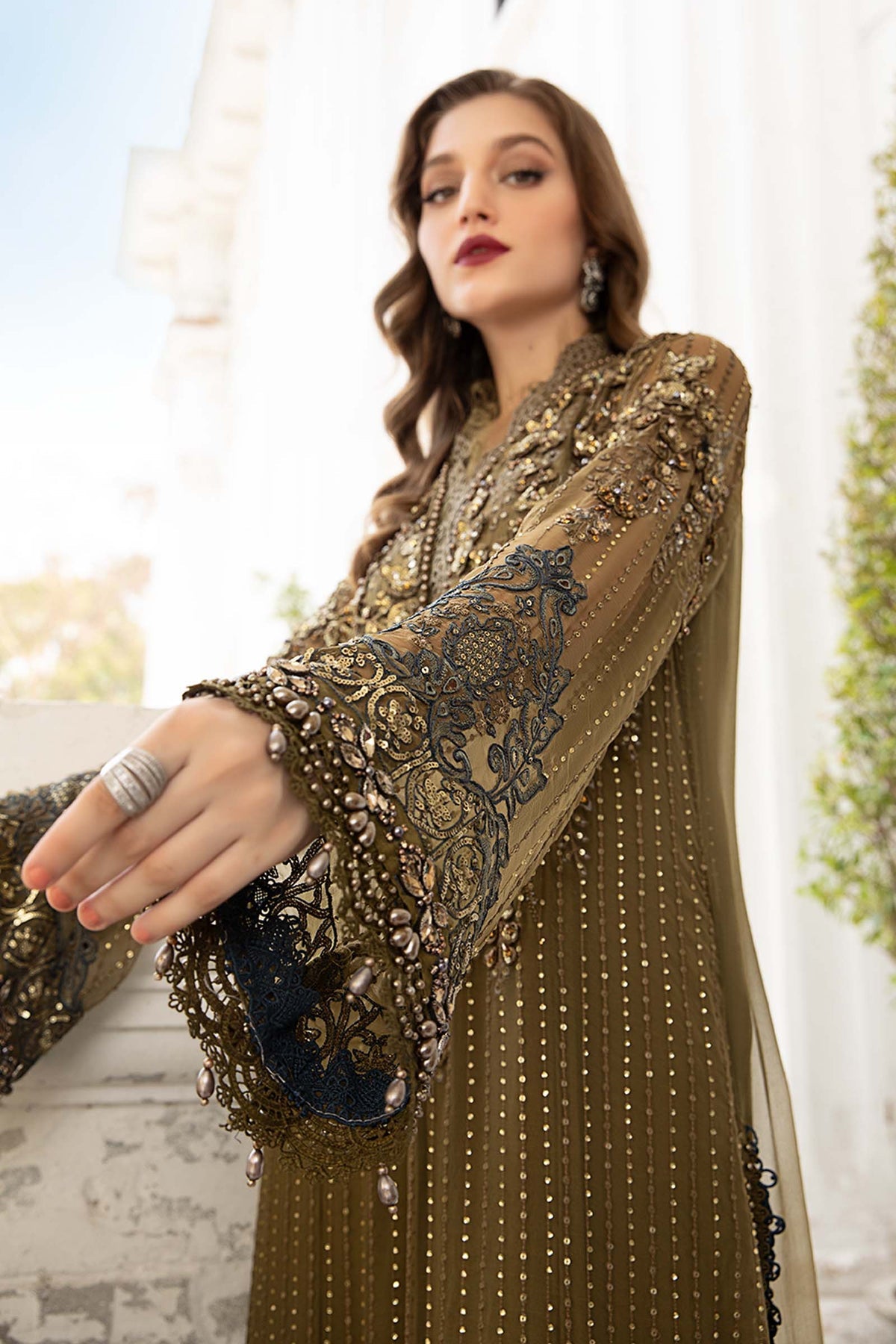 Embroidered Chiffon Suit | MPC-108