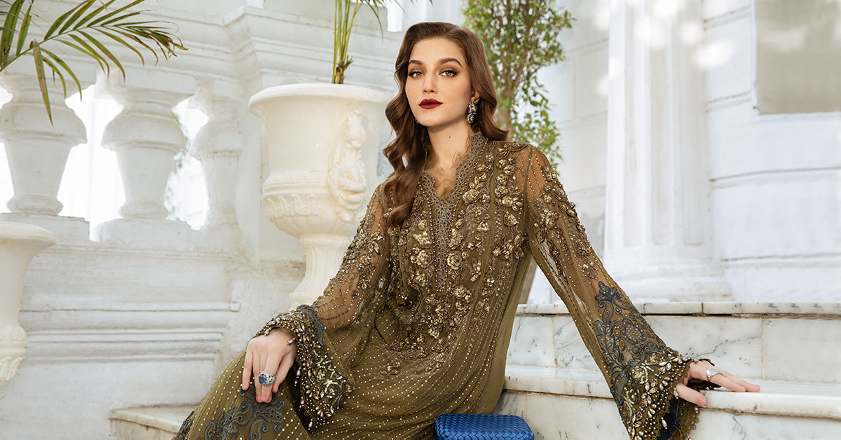 Embroidered Chiffon Suit | MPC-108