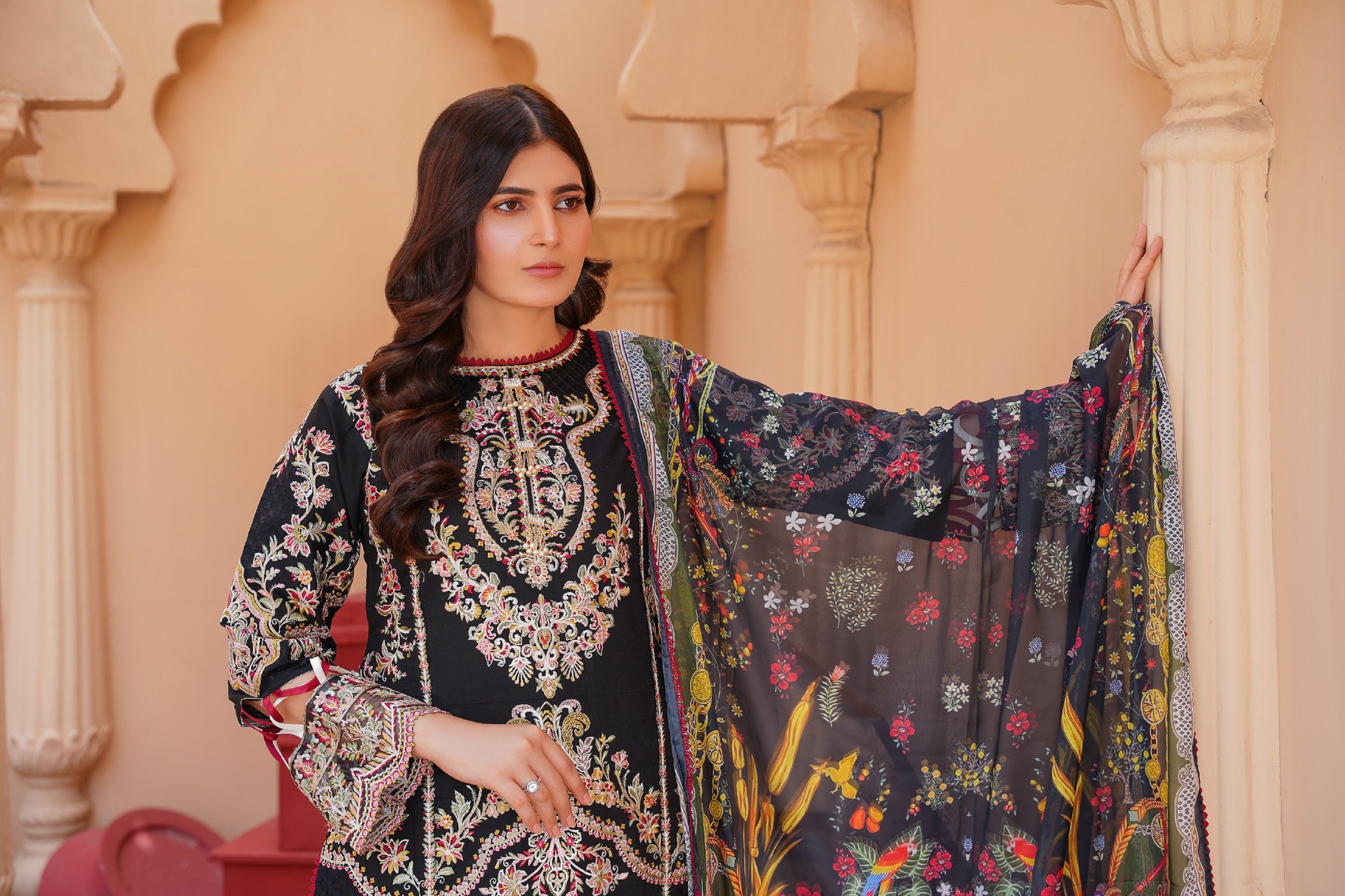 Stitched Luxury Lawn Eid Collection 2024-Mannat