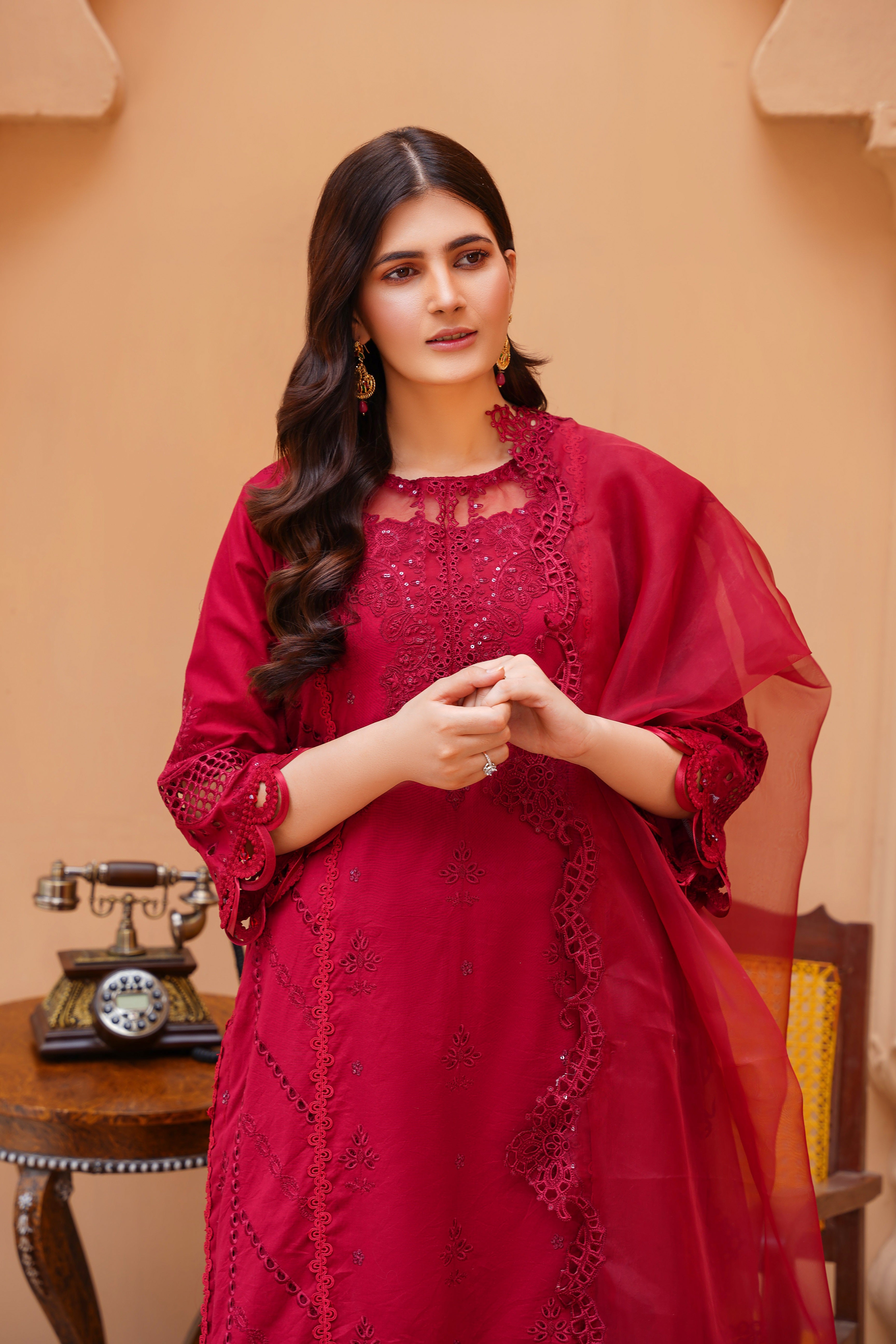 Stitched Luxury Lawn Eid Collection 2024-Afsana