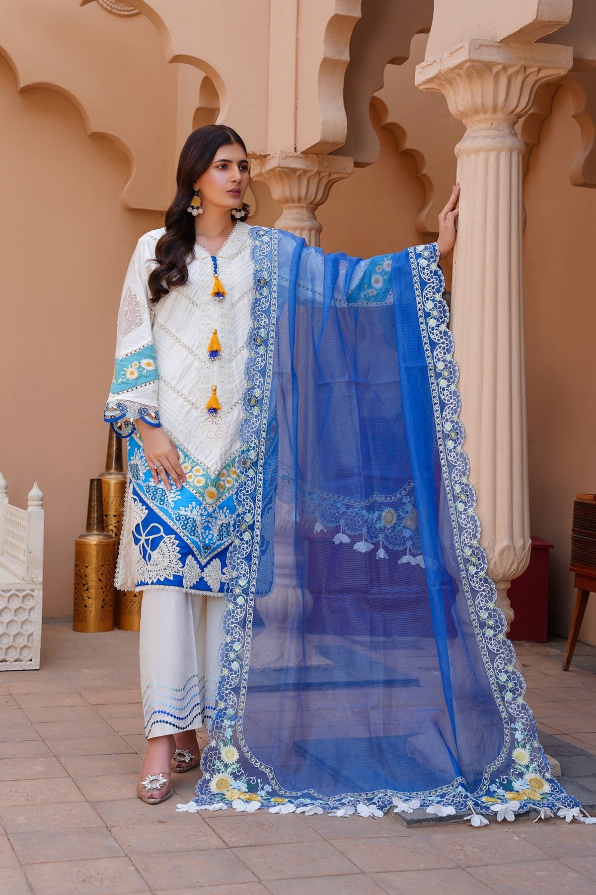 Stitched Luxury Lawn Eid Collection 2024-Zeeba