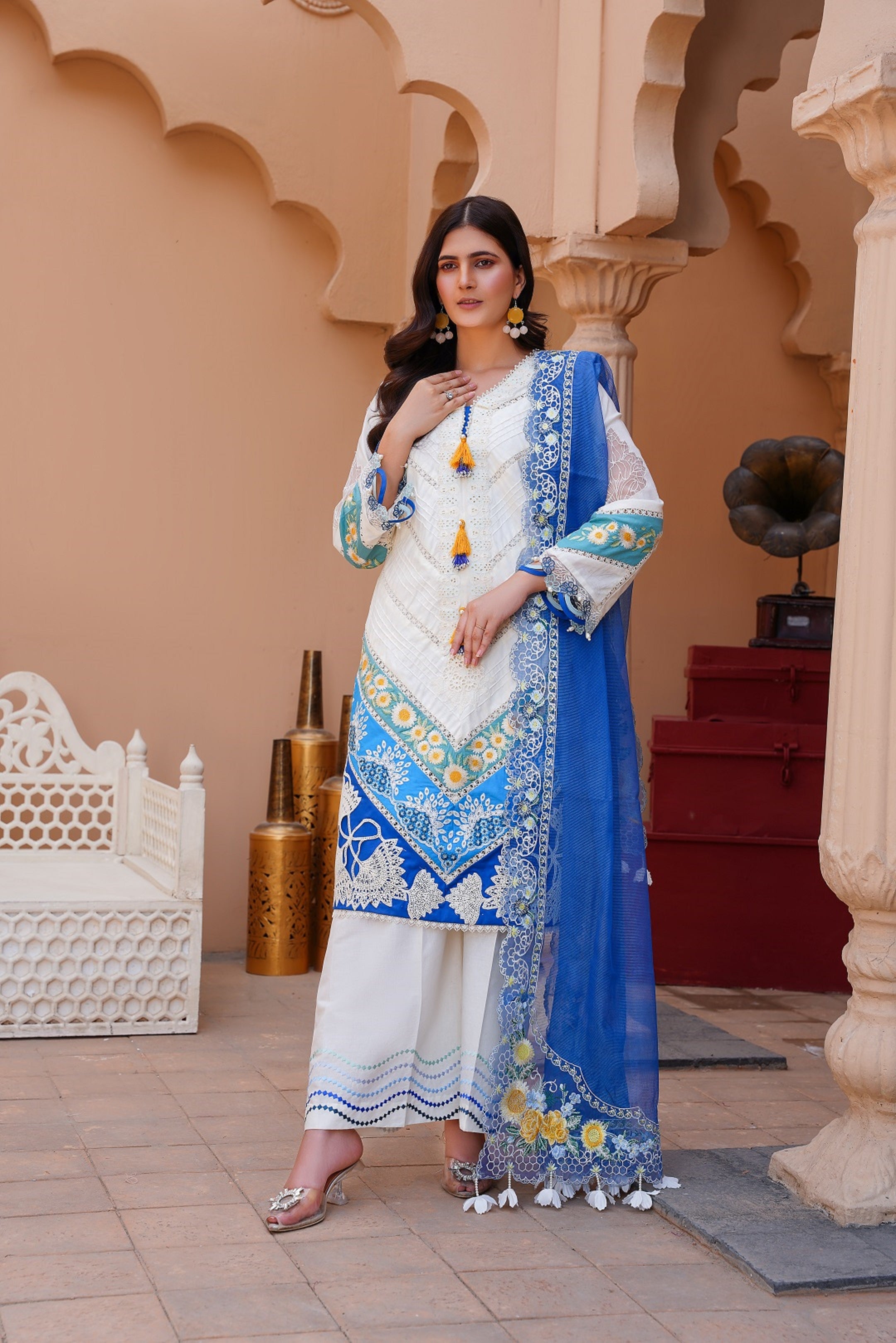 Stitched Luxury Lawn Eid Collection 2024-Zeeba