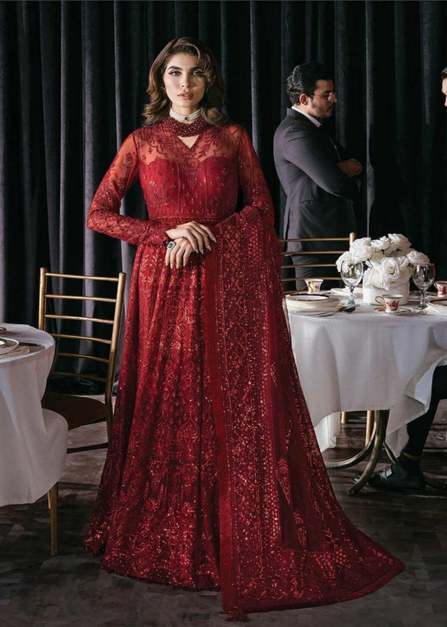 Afrozeh Starlet Luxury Unstitched Embroidered Formal Suit ASOS-V1-05