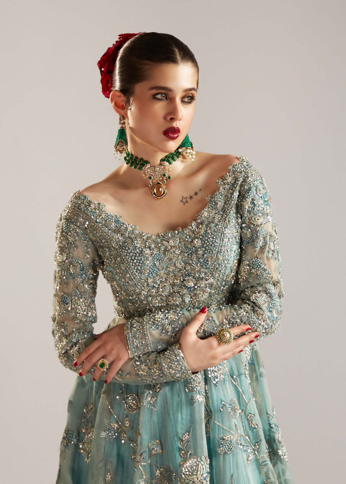 Astra Net Embroidered Unstitched Hand Work