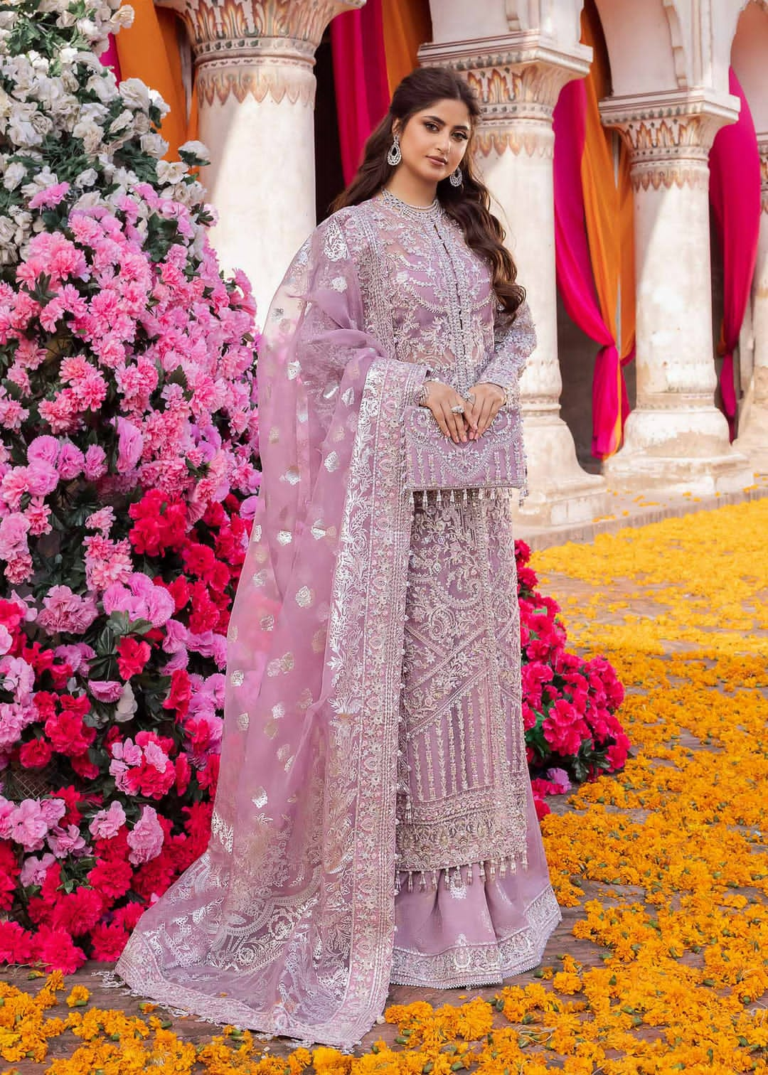 Embroidered Organza 3Pc Suit - ZAHRA