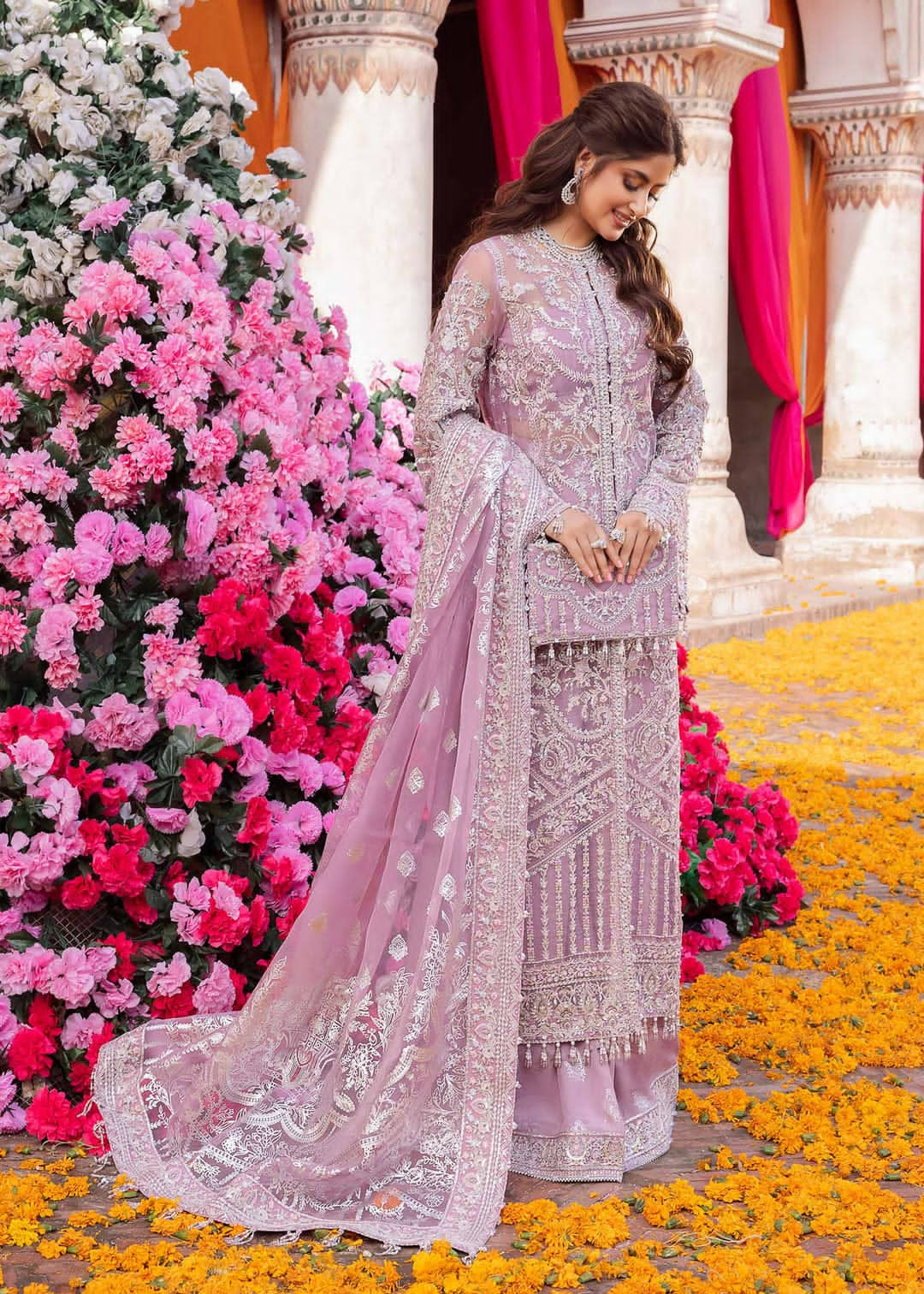 Embroidered Organza 3Pc Suit - ZAHRA