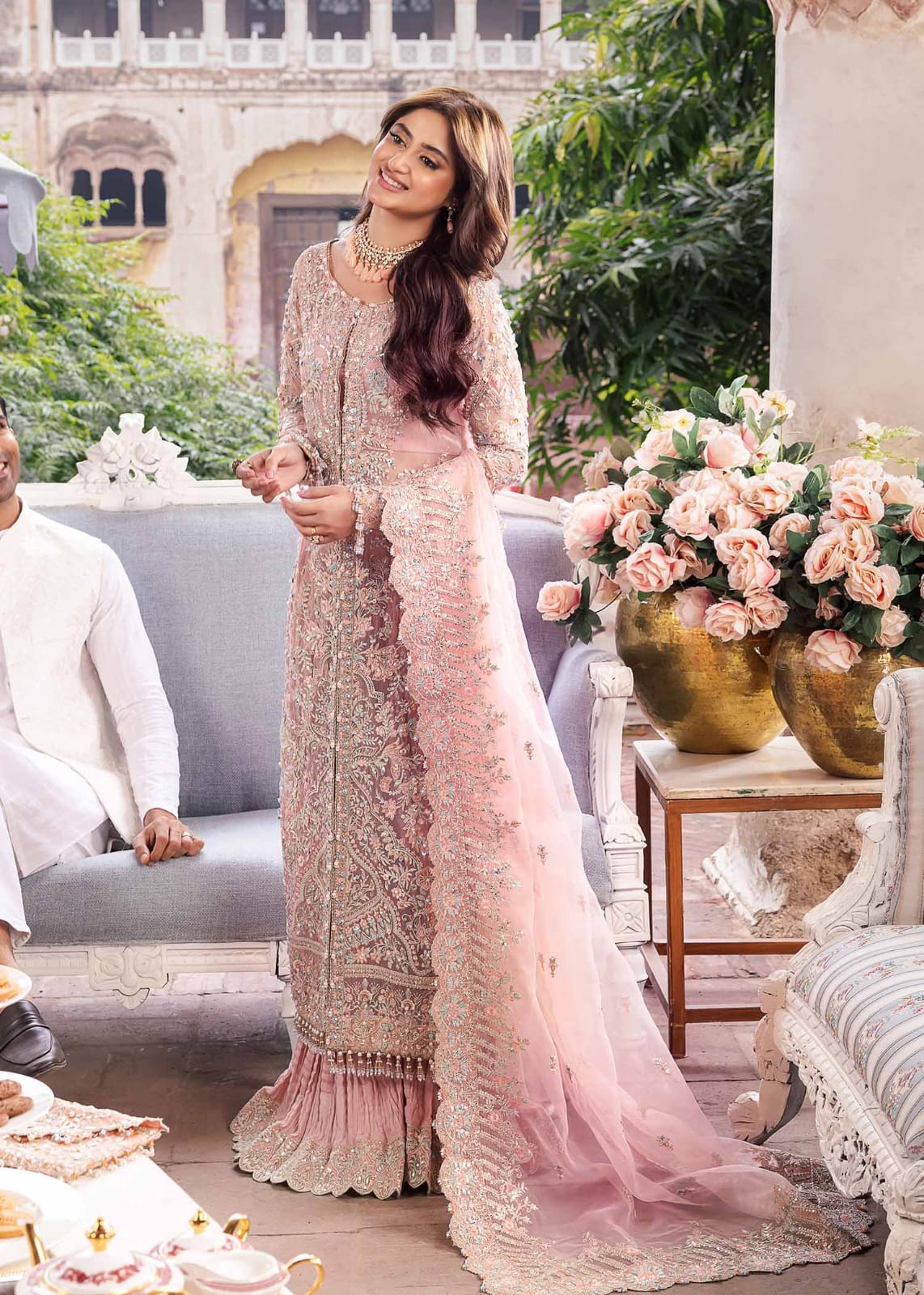 Embroidered Organza 3Pc Suit - LINA