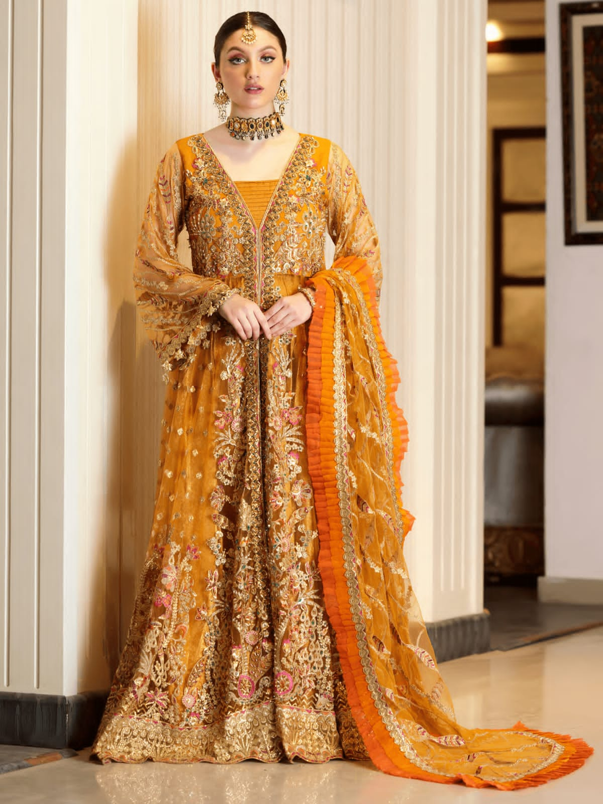 Emaan Adeel Mahermah Bridal Vol-03 Unstitched 3Pc Suit MB-305