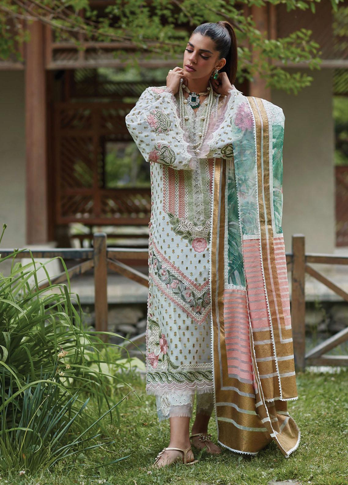 Crimson - Luxury Lawn Collection 2023 - 5A Shigar