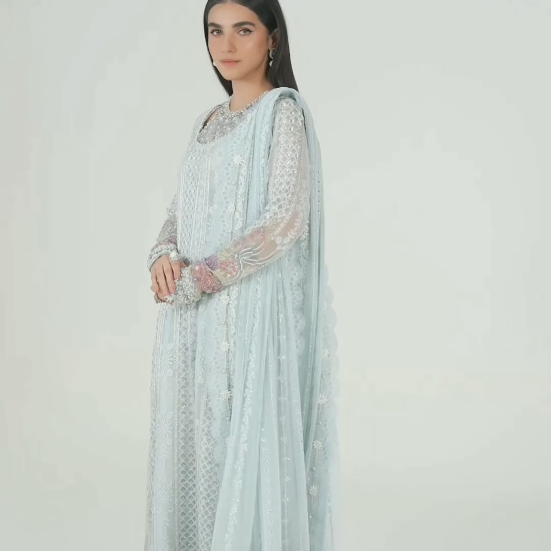 Embroidered Chiffon Suit | MPC-103